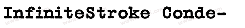 InfiniteStroke Conde字体转换